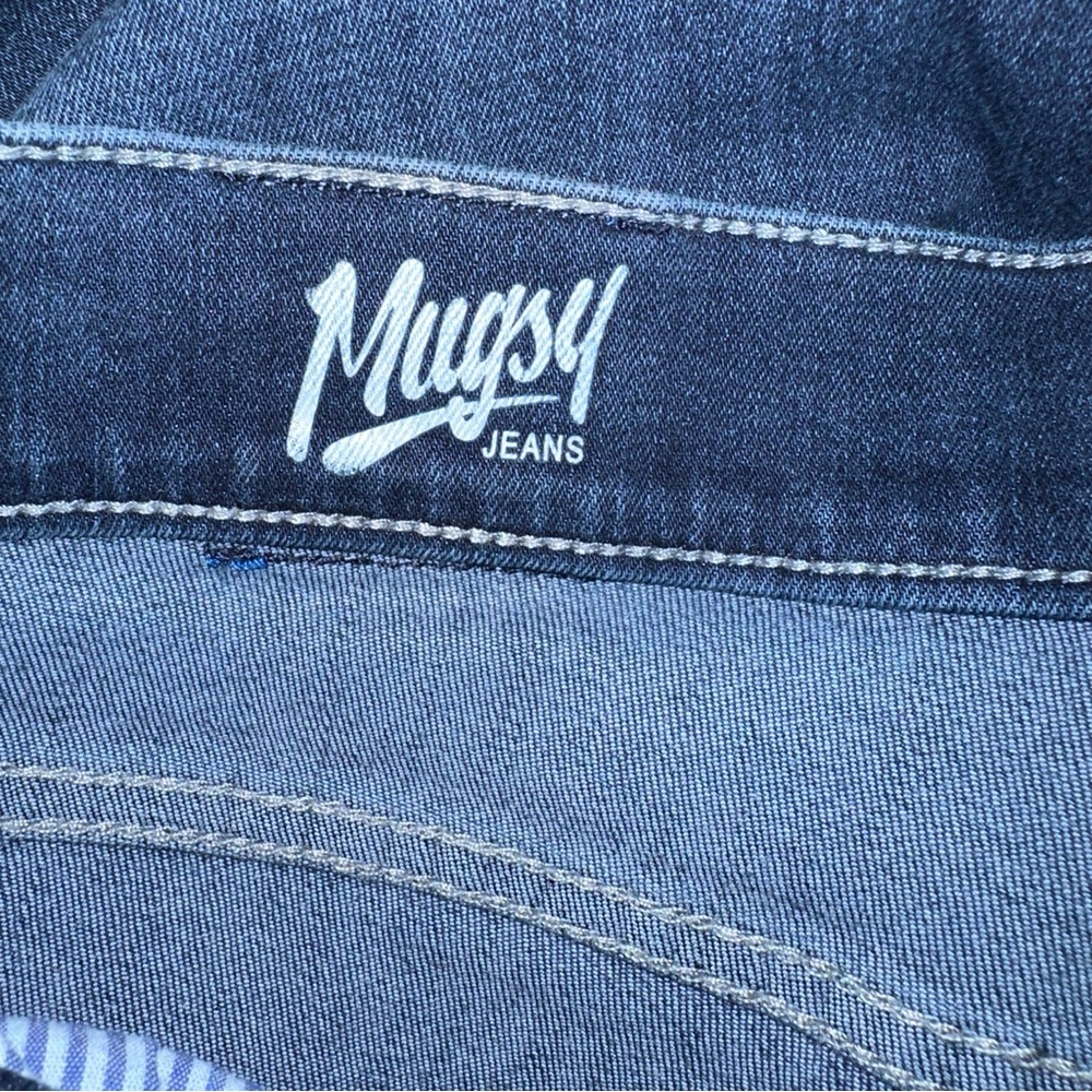 Mugsy Jeans Men's 36x30 Blue Kinzies Cotton Blend Straight Leg Distressed Denim - Picture 9 of 13